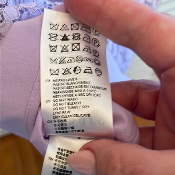 Sandro lavender Sheath Dress Sleeveless Mock Neck - Picture 11 of 15